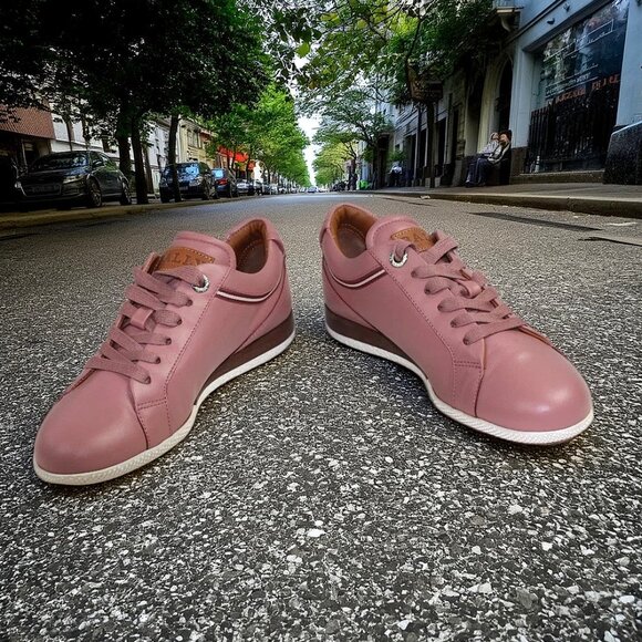 Bally Fridia Rose Pink Lace-Up Vamp Sneaker Size 37 (US 6.5) - Picture 7 of 10